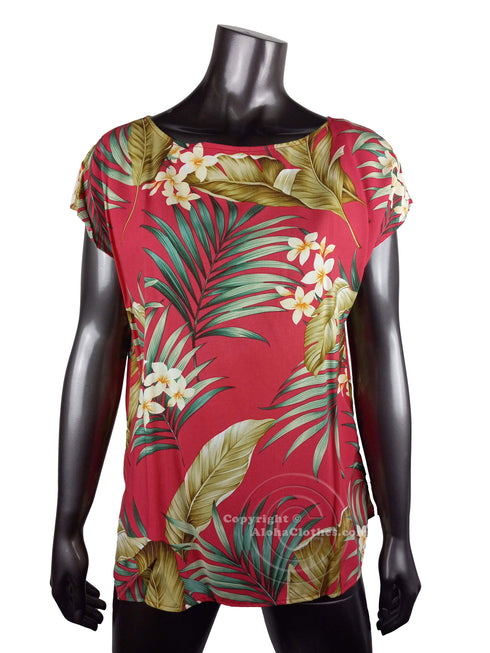 Plumeria Paradise Women's Hawaiian Tunic Top